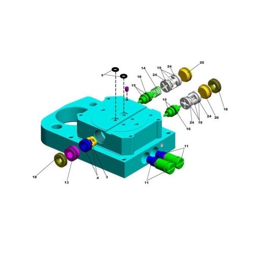 FAA63001016 FLANGIA DISTRIB. CENTRALINA J275HA