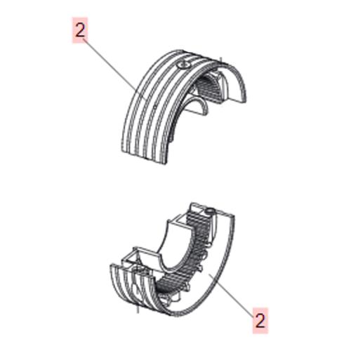 GEN6020529 SEMICORONA Ø240 PER MOTORE 240/76