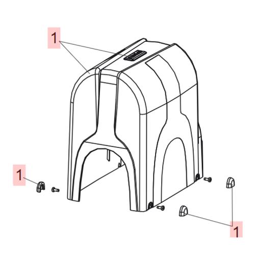 GEN6020669 CARTER DI COPERTURA COMPAS RAL 7016