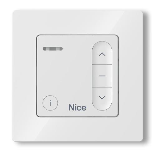 NICDOMIW1 Trasmettitore bidirezionale da parete, monocanale, bianco