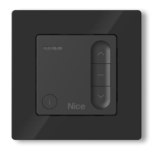 NICDOMIW1B Trasmettitore bidirezionale da parete, monocanale, nero