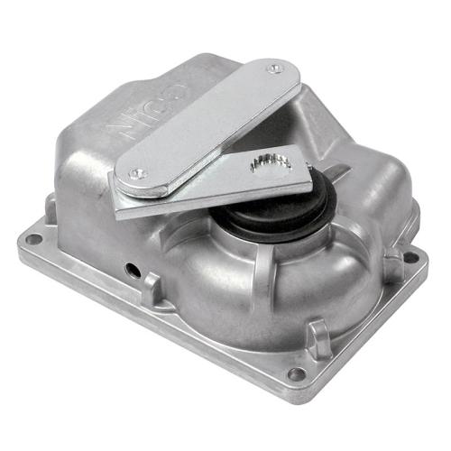 NICMFAB3024HS Irreversibile 24 Vdc, veloce, con encoder magnetico,
completo di leva di collegamento e fermo meccanico in chiusura