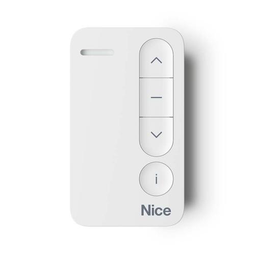 NICMINIDOMI1 Mini-trasmettitore bidirezionale portatile, monocanale, bianco